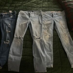 3 pairs of jeans